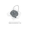Unique Bargains Mini DIY Craft Decoration Artificial Rose Flower Head 72 Pcs Grey - 2 of 4