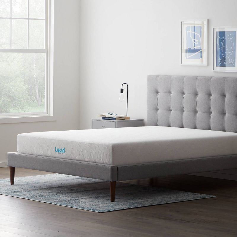 Lucid Essence 8" SureCool Gel Memory Foam Mattress with Antimicrobial Technology, 4 of 11