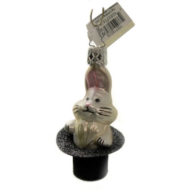 Inge Glas 3.0" Ta-Daaa! Rabbit In A Hat  -  Tree Ornaments