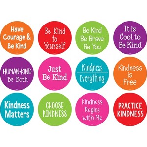 Teacher Created Resources Spot On Carpet Markers Kindness 4" Assorted Pack of 12 (TCR77506) - 1 of 3