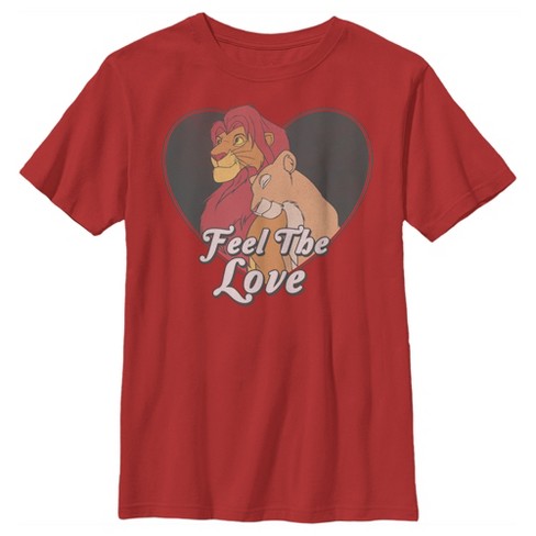 Boy's Lion King Simba and Nala Feel The Love T-Shirt - image 1 of 4