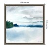 Amanti Art Shades of Blue Horizon by Tiffany Blaise Canvas Wall Art Print Framed 16 x 16-in. - image 3 of 4