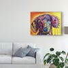 Trademark Fine Art -Dean Russo 'Tilt Dachshund Love' Canvas Art - 3 of 4