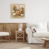 Stupell Industries Autumn Harvest Owl & Jack-o-Lantern Floating Frame Canvas Art - 3 of 4