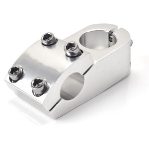 1Pc 22.2mm Short Bike Handlebar Stem, Aluminum Alloy Fixed Gear Handlebar Stem for Most Bicycle, Road Bike, Mountain Bike Cycling Bright - 1 of 3