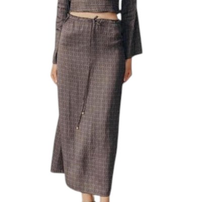 Women's Paeonia Midi Skirt - DELUC