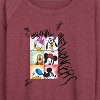 Women's - Disney - Original Influencers Lightweight French Terry Wide Neck Long Sleeve Shirt - 2 of 4