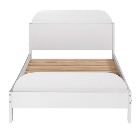 Twin Modern Solid Wood Bookcase Bed White - Saracina Home : Target