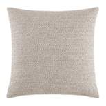 Kenneth Cole New York Kcny Essentials Throw Pillow, Knit, Linen Ash, 16" X 16"
