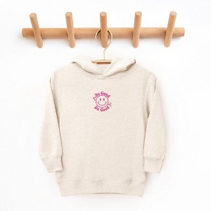 The Juniper Shop Embroidered Be Good Do Good Smiley Face Toddler Graphic Hoodie - 1 of 3