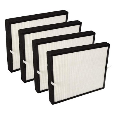 Nispira True HEPA Activated Carbon Air Filter Replacement Set Compatible with Air Purifier A350 A375. Compared to Part BF25A 4 Packs