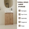 Vynxaria 23" Freestanding Bathroom Vanity with Sink, Soft Close Doors - 3 of 4