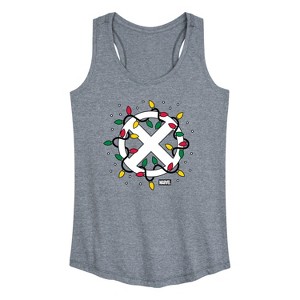 Women's - Marvel - Holiday Xmen Logo Graphic Racerback Tank - 1 of 4