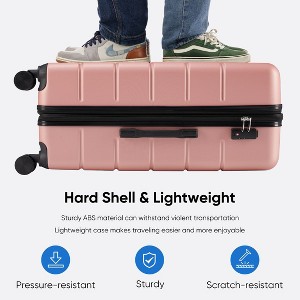 JIONJOY 20-Inch 24-Inch 28-Inch 3-Piece ABS Suitcase Hard Shell Luggage with Universal Wheel - 1 of 4