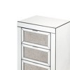 Acme Furniture Lavina Nightstand Mirrored/Faux Diamonds - image 4 of 4