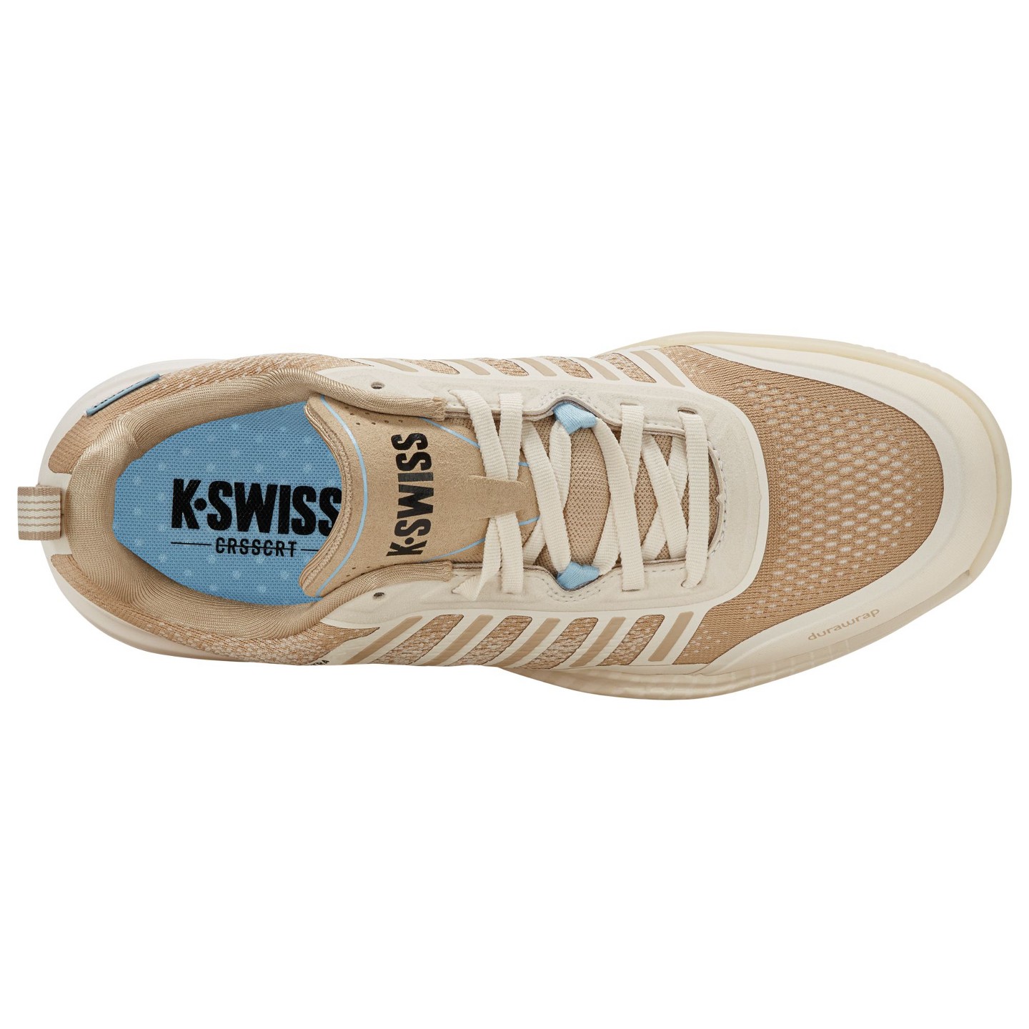 Мужские кроссовки K-Swiss Ultra Court Pickleball Shoe (Jet Stream/Irish Cream), цвет: Кремовый — фото 7