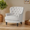 PAGED Upholstered Accent Chair Contemporary Vintage Print Living Room Chair with Plush Cushioning, Accent Chairs for Living Room - 3 of 4