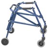 Drive Medical KA2200-2GKB Nimbo Lightweight Aluminum Frame Rolling Posterior Walker with Adjustable Handle Height, Size Small, Knight Blue - 3 of 4