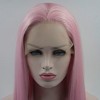 Unique Bargains Women Long Straight Synthetic Fibre Hair Lace Front Wigs with Wig Cap 24" 1PC - 4 of 4