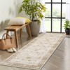 Area Rug Washable Printed Vintage Floral Non Slip Low Pile Rugs Soft Rubber Backed Indoor Bedroom Rugs for Laundry Room - 2 of 4
