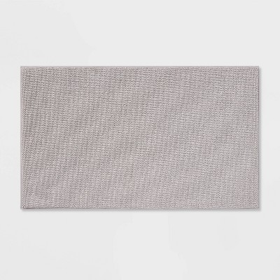 Memory Foam Bathroom Mat 2 Pc Small Set (Gray) - tenzmart