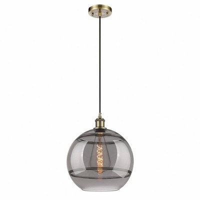 Rochester - 1 Light Cord Hung Mini Pendant In Industrial Style-13.38 Inches Tall and 12 Inches Wide
