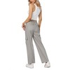 Clearlove Work Pants Women High Waisted Business Casual Outfits 2025 Wide Leg Workwear Trousers - 4 of 4