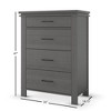 Child Craft Denman 4 Drawer Chest for Nursery or Bedroom, Plenty of Storage, Anti-Tip Kit Included to Prevent Tipping, Non-Toxic, Baby Safe Finish - 3 of 4