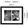 Americanflat 11x14 Collage Frame-Displays Two 5x7 inch Portrait Pictures, Black - 2 of 4
