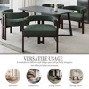 MAYEERTY Modern Soft Chenille Accent Chair - Open Back 3-Leg Barrel - Comfy Dining Set of 2 (Beige) - 4 of 4