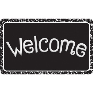 Ashley Productions® The Original Fun Mat™, Welcome Mat, 18" x 30", Black Composition Welcome - 1 of 1