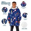The Bare Homey - Kids Wearable Blanket - Fleece Side Pockets - 3 of 4