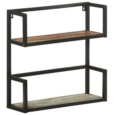 vidaXL Wall Shelf 23.6"x7.9"x23.6" Solid Reclaimed Wood
