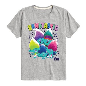 Boys' - Trolls - Bandtastic Branch and Brothers Short Sleeve Graphic T-Shirt - 1 of 4