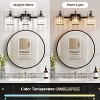 Bathroom Vanity Light Fixtures Modern Crystal Vanity Light Fixtures Over Mirror，Modern Crystal Wall Lighting with Square Shade - 3 of 4