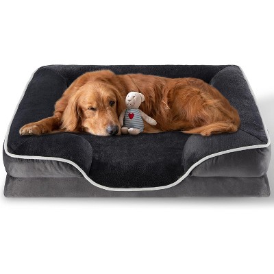 DOMETOUR Orthopedic Dog Bed Cat Bed, Pet Bed Pet Couch for Small Dog, Memory Foam with Washable Removable Cover