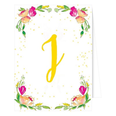 10ct "J" Monogram Floral Crest Note Cards Collections White