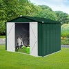 APRILSOUL 102"Metal garden sheds 8ft¡Á6ft outdoor storage sheds - 2 of 4