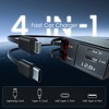 NEXPOW Car Charger Adapter,150W Fast Charger 4 in 1 Car Phone Charger with Cables(2.6ft),180° Adjustable - 2 of 4