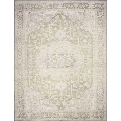 Nourison Vintage Washables Floral Persian Non-Slip Indoor Rug