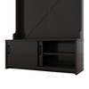 NicBex Coat Rack Freestanding with Bench and Shoe Cabinet Modern Hall Tree with Sliding Door, 5 Hooks, for Living Room, Foyer - 4 of 4