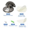 Unique Bargains Zinc Alloy Magnetic Door Stopper with Self Adhesive and Screw Mount 2 Pcs - 3 of 4