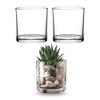 WHOLE HOUSEWARES 6" x 6" Set of 1 Clear Glass Cylinder Vase - 2 of 4