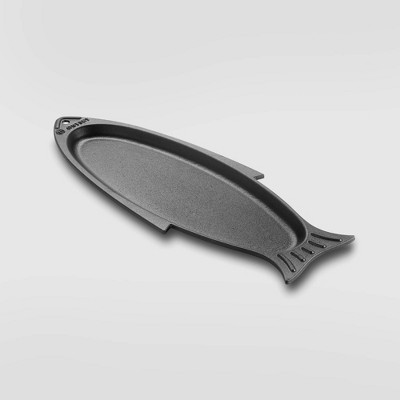 Cast Iron Fish Grill Pan Gray - Outset