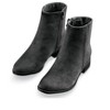 Collections Etc Cushioned Micro Suede Zippered Ankle Boots with Skid-Resistant Soles - 3 of 4