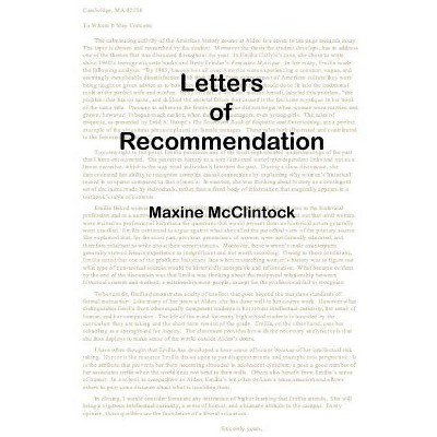 Letters of Recommendation - by  Maxine McClintock (Paperback)