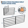 2 Pack 2x6Ft Heavy Duty Wall Mount Shelves - 1600Lbs Capacity Folding Storage Racks, Black Metal Garage Shelving for Warehouse Laundry - 4 of 4