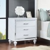 Modern Nightstands With Mirrored Frame, Bedside Table With 3 Storage Drawers, Multifunctional Side Table For Living Room Bedroom Small Spaces - 2 of 4