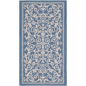 Courtyard CY2098 UV & Stain Resistant Non-Shedding Power Loomed Indoor/Outdoor Rugs - Safavieh - 1 of 4