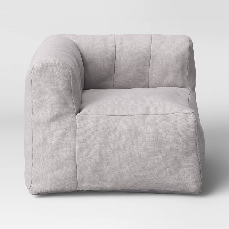 Modular Bean Bag Section Sofa Corner Seat Gray - Room Essentials&#8482;, 4 of 7